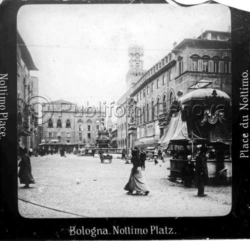 Bologna - Piazza del Nettuno - XIX secolo