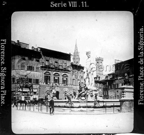 Firenze - Piazza della signoria - XIX secolo