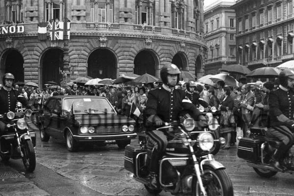 ELISABETTA II REGINA D'INGHILTERRA IN VISITA A GENOVA